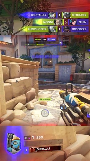 1 HP left 😭 #overwatchshorts #overwatch #ow #gaming #overwatchclips #overwatchmemes