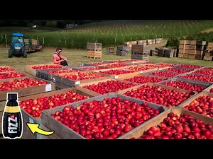How to Harvest Billions of Apples & Make Apple Juices in Factory