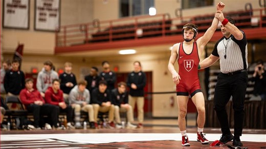 Wrestling Beats Brown in Regular Season Finale, 26-16 - Harvard University