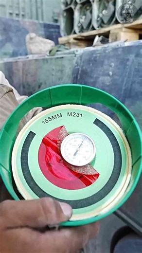 Thermometer Inside the M777 Explosive Charge