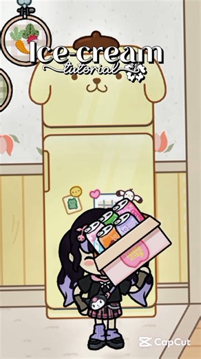 Ice-cream Tutorial🖤#tocaboca #kuromi #cinnamoroll