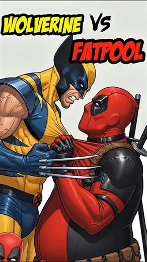 Fatpool vs Wolverine Body Fat Comparison #deadpool #physique #fitness