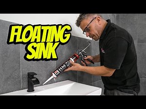 FLOATING SINK INSTALLATION MADE EASY! | 60 Second DIY | Tiling Trade Tips