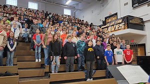 "God Bless America "performance by 5th & 6th grade students, with Tyler Puettmann | Cherokee Schools