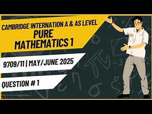 AS & A Level Pure Math 9709/11 Q1 | May June 2025 | Step-by-Step Past Paper | Integration & Trigonom
