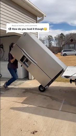Easiest way to load a refrigerator onto a pick up truck!