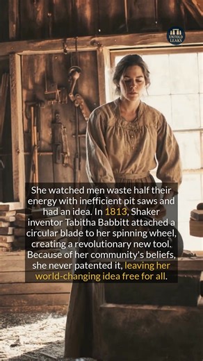 A Shaker woman invented the circular saw around 1813 but never patented her world-changing idea. #history #didyouknow #historyfacts | Untold Leaks
