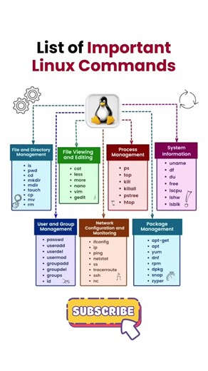 Essential Linux Commands Every Beginner Must Know ⚡🐧 #linux #terminal #cybersecurity #hacker k