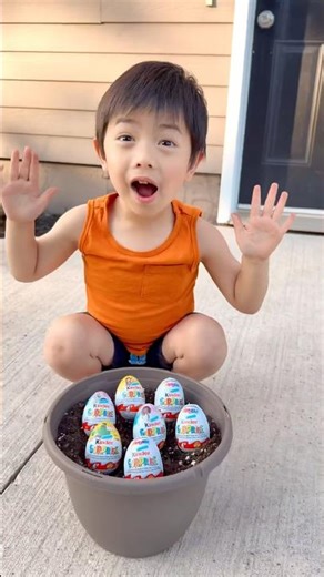 Chocolate surprise for crying kid 😭🍫