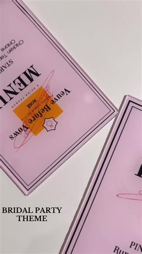 Plate Menus/Bar Signs: We love a good bridal party theme for the girlies💚 #signage #laserengraving #wedding #dfwrentals #dallas #fyp #bridal #bridalparty #uvprinting #socialevent #acrylicsignage #graphicdesigner #bride2025 #