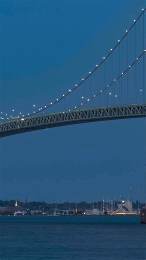 21K views · 815 reactions | Moonrise behind Newport Bridge | RI Image | Facebook