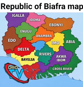 205K views · 1.5K reactions | Republic of Biafra New Map | Orio Tvc | Facebook