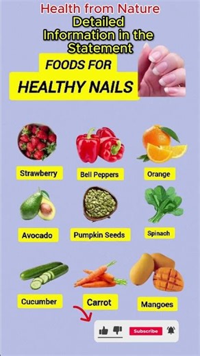 Top 10 Foods for Strong & Healthy Nails 💅 | Nutrition Tips