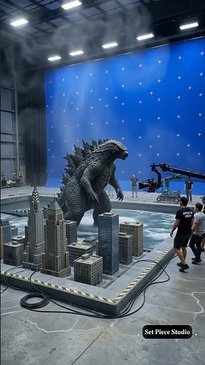 How Godzilla Was Actually Filmed 🦖💥#godzilla #vfx #behindthescenes #usa
