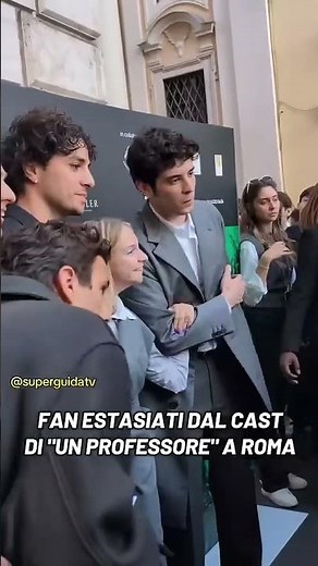 Un professore: il cast a Roma