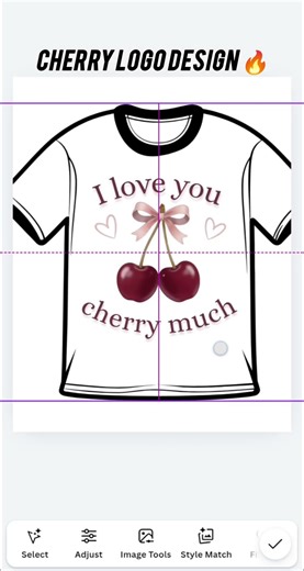 canva cherry logo design 🔥🍒 #canva #aesthetic #logo