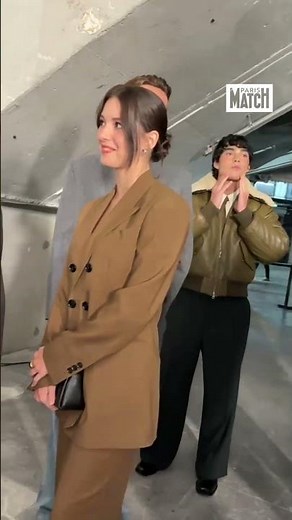 Elsa Bois et Florent Manaudou au défilé AMI ce soir à Paris #fashionweek #elsabois #actu