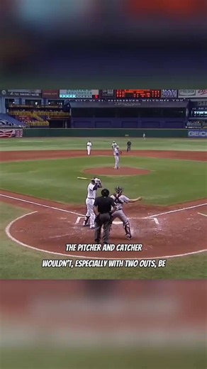 MLB runner steals third on an intentional walk