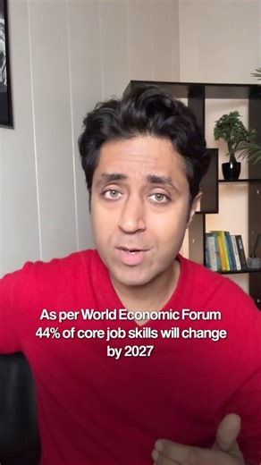 Shirish Gupta | Student Mentor on Instagram: "Marks won't protect your child's future anymore. According to the World Economic Forum, 44% of core job skills will change by 2027. The fastest-growing skills globally aren't topped by marks or memorisation, but by analytical thinking, adaptability, creative problem-solving, self-management, and tech literacy. Yet our schools still optimise for retention, not reasoning. This doesn't mean marks are useless - it means marks alone are no longer enough. 