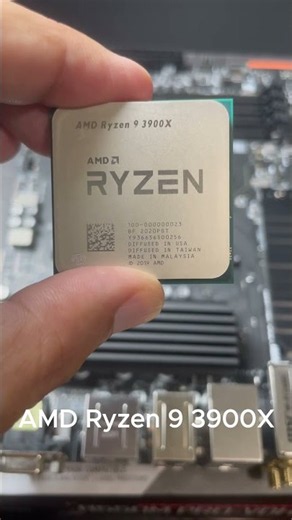 Install AMD 3900X CPU socket AM4 ✌ #pcbuild #installcpu #amdcpu #socketam4