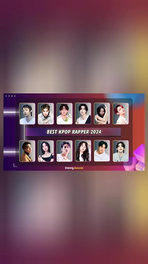 Vote for Your Favorite Kpop Rapper 2024 at Shining Awards!