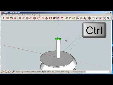 Hướng dẫn sử dụng phần mềm Sketchup vẽ mô hình 3D, phần 3: Vẽ một con ốc vít