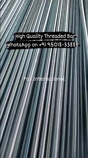 Threaded bar manufacturer and exporter High Quality Threaded bar Fas International