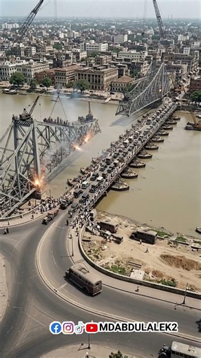 Howrah Bridge Construction (1938–1943) | The Untold Engineering Story in Bengali 8K #howrahbridge
