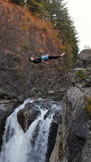Crew Cliff Jumping a Waterfall #cliffjumping