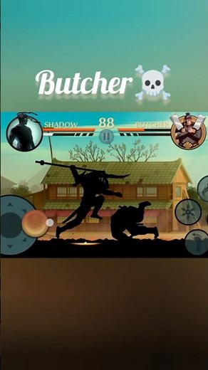 Shadow vs Butcher 🔥 Final Boss Fight | Shadow Fight 2 #shorts