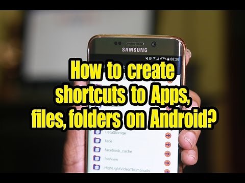 How to create shortcuts to Apps files folders on Android?