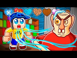 Using CUSTOM HEARTS to Escape The Evil Grandpa In Roblox!