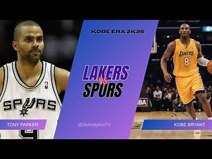 KOBE BRYANT ERA - FULL GAME | LAKERS VS SPURS | INTENSE MATCHUP | NBA 2K26