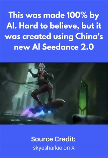 The next leap in AI video is already here — and this entire clip was generated by AI. Created with Seedance 2.0, a new Chinese video model, the result looks shockingly clean and fluid. Motion feels natural, transitions are smooth, and visual errors are surprisingly rare compared to what we were seeing just months ago. Moments like this signal a bigger shift. AI video is moving from experimental demos to production-level visuals that could reshape how content is made across the internet. We’re wa