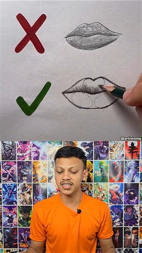How to Draw Realistic Lips! ✏️👄