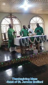 1.9K views · 82 reactions | 5th Sunday in Ordinary Time Thanksgiving Mass for the celebration of the feast of St. Jerome Emiliani at St. Jerome Formation House/Children's Home Ogunmwenyin. Happy feast Day to us all Somascans all over the world. | Fada Dozie and Friends | Facebook
