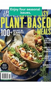 Introducing the First-Ever Forks Over Knives Magazine Digital Subscription! Never miss a new issue release and discover the joy of seasonal, plant-based cooking—delivered instantly to your favorite digital device. Each issue is packed with over 65 vibrant recipes, expert cooking tips, and seasonal shopping guides to make plant-based living easier and more delicious than ever. What You’ll Get: -Four Digital Issues (Fall 2024 to Summer 2025) -Delicious plant-based recipes tailored for every season