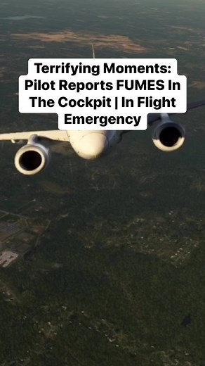 Terrifying Moments: Pilot Reports FUMES In The Cockpit | In Flight Emergency #Atc #aviation #plane #pilot #airplane #avgeek #airport #sky | Flight Simulator Fantasy