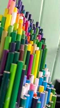 Abstract Colored Pencil Sculpture 1 Reveal