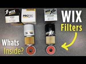 ➡️WIX Oil FILTER Cut Open - Pro tec Standard Synthetic Type (Compared)