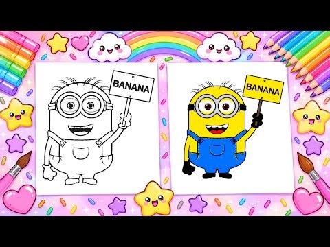 How to Draw Minion and Monsters | Step by Step Tutoria