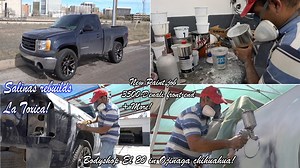 Salinas builds "La Toxica" a daily driven GMC Sierra 1500 single cab show truck he plans on traveling the state of Texas in! BodyShop El 20 re-construlle "La toxica" Single Cab Show truck de Salinas! The First thing on the rebuild list for my show truck is a full show truck paint job and belonging body/frame work! BodyShop El 20 is owned by and ran by Alan in Ojinaga Chihuahua but managed in the United states by Héctor Villanueva A! They offer full paint jobs along with small fender benders that