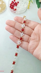 13K views · 219 reactions | DIY Flower Elegant Beads Bracelet for Beginners   Materials   Seed beads 3mm  Crystal Beads 6mm  Seed beads 11/0  Ending Clasps  Hook  Chain 5cm  Nylon thread Transparent  Thread 30inches | Wedding Decoration Ideas | Facebook