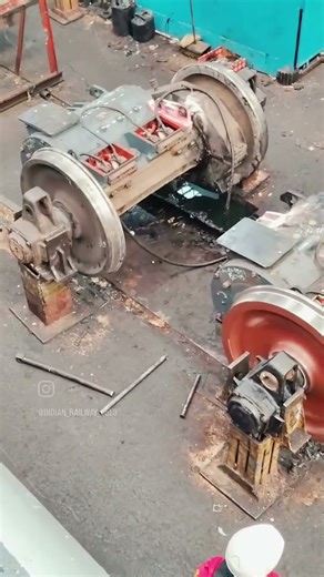 # locomotive ac traction motor testing with wheel set