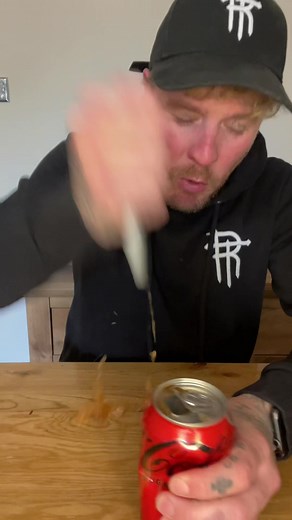 This is the coolest way to open a can of drink 😱