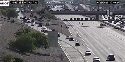 Deadly rollover crash partially closes I-10 in west Phoenix