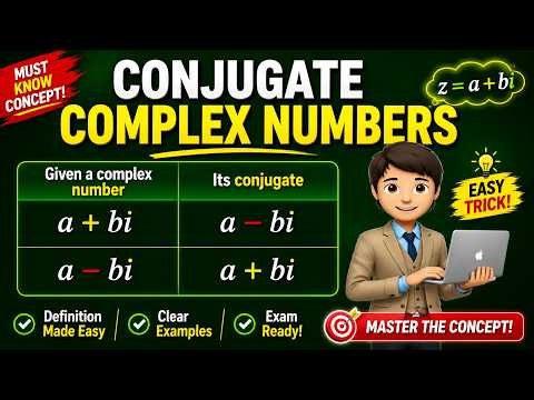 Conjugate Complex Numbers Explained in 5 Minutes! ⚡ Easy Math Tutorial