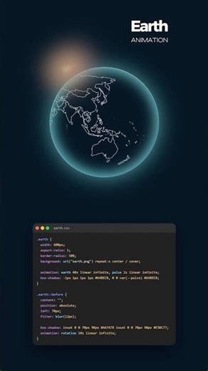 Earth Anumation - CSS 🌏