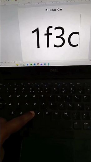 How to Type F1 Race Car Emoji (1F3CE) on Your Keyboard | ALT+X Shortcut! 🚗💨