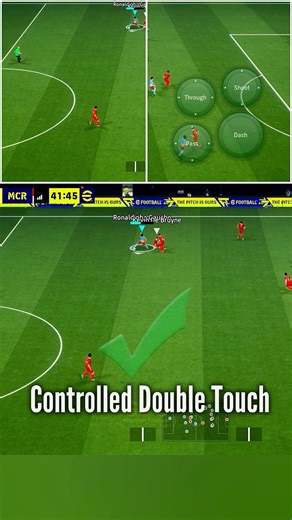 Tutorial skill: Controlled Double Touch | Double Touch + Sole Control #efootball